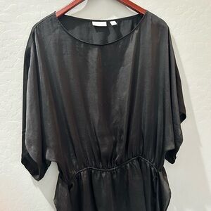 New York & Company Elegant Black Blouse